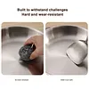 316 Stainless Steel Frying Pan With Lid Household Uncoated Cookware Non-Stick Even-Heating Flat Bottomed Skillet Suitable for Fried Egg Steak