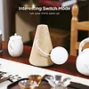 Bedroom Bedside Table Lamp Doll Lamp, Wireless Battery Powered Lamp USB-C Charging Port Bedside Lamp Wood Color Accent, Nightstand Entry Living Room Kids Home Office Small Lamp