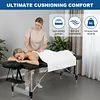 [US Local Warehouse] 185x70cm Professional Beauty Salon Bed Adjustable Backrest Reclining Massage Bed