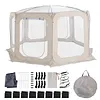 [US Local Warehouse] Bubble Tent for 6-8 Person Portable Transparent Igloo Tent Dome 12x7ft with Rain Cover & Storage Bag Bubble House for Camping Parties and Stargazing