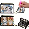 2pcs Animal Pattern Diamond Painting Fashion Card Holder Compact Coin Purse