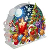 Acrylic Double Sided Christmas 5D DIY Diamond Art Paper Towel Storage Rack Decor Napkin Holder Kit