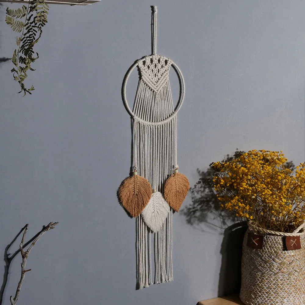 Macrame Wall Hanging Boho Home Decor Macrame Dream Catcher Christmas Room Decoration Living Room Bedroom Decor Wedding Party