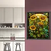 【Limited Stock Sale】（Big Size)Sunflower Glass Painting-Paint by Numbers Acrylic Painting 50*60CM