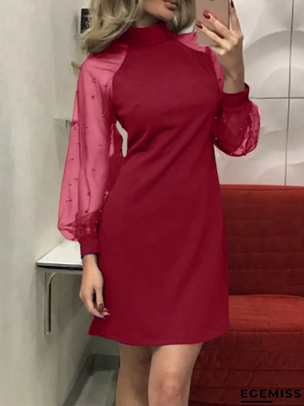 Long Sleeve Slim Hip Wrapped Ladies Dress | EGEMISS