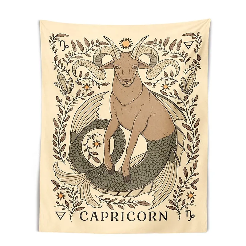 Constellation Tarot Tapestry Boho Tapestry Tarot Card Tapestry Wall Hanging Trippy Divination Beach Mat Sun Moon Wall Decor
