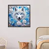 Snow Wolf-Partial Special Shaped Diamond Painting 30*30CM