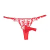 Mens Sexy Butterfly Thong Lingerie, Sissy Girly Femboy Panties, Flower Sheer Mesh, Low Rise G-String Underwear