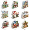 Acrylic Double Sided Christmas 5D DIY Diamond Art Paper Towel Storage Rack Decor Napkin Holder Kit