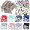 800Pcs 4/6/8/10mm Glass Beads for Jewelry Making Crystal Faceted Jewelry Beads with Holes for Bracelets Necklace Pendants Making Supplies