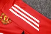 Joyfball 2024/2025 Manchester United Half-Pull Training Suit Red Football Shirt 1:1 Thai Quality