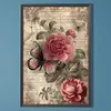 Butterflies Peonies-Full Round Diamond Painting 40*60CM