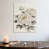 White Flowers DIY Pearl Painting Kit with Frame 30x40cm Pearl Gem Paintings Picture Arts Craft for Adults Beginners Gift Home Wall Decor