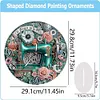 Sewing Machine Acrylic DIY Diamond Painting Clock Kit Diamond Art Clock