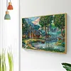 Diamond Painting -DIY Full Square Drill Forest Cabin