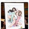 A3 & 4K Size Cheongsam Tifa Lockhart & Aerith Gainsborough Decorative Painting - (FF7) Final Fantasy VII - HuangGua Studio