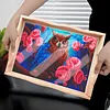 DIY Diamond Painting Wooden Tray Food Tray with Handle Living Room Decoration Donut Wooden Tray Kit