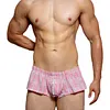 Men's Cotton Woven Boxers Button Fly Boxer Shorts Low Rise Lounge Boxer Trunks