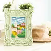 6pcs Scenery DIY Mini Round Diamond Painting Set 14x19cm