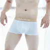 Men's Underwear Boxer Briefs Cotton Business Trunks Short Leg Stretch Panties Soft Underpants