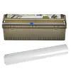 Cling Film Dispenser with Cutter Refillable Plastic Wrap Organizer for Kitchen