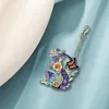 1Pc DIY Diamond Painting Lettter Keychain