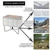Aluminum Alloy Box Stand Portable Organizer Box Folding Stand for Travel Cooking