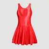 Men's glossy silky one-piece house dress