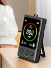 3-in-1 Carbon Monoxide Detector Rechargeable CO Detector Temp Humidity Monitor