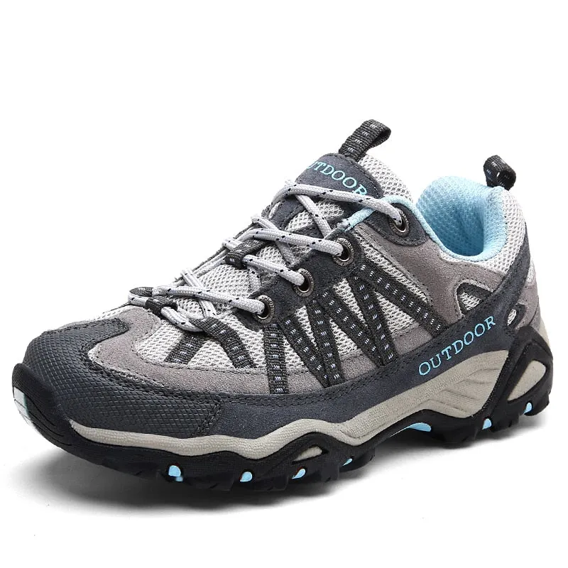 Unisex Outdoor Sneakers Wear-resistant Hiking Shoes For Men Women Non-Slip Tactical Climbing Shoes Breathable Trekking Sneakers
