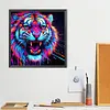 Diamond Painting -DIY Round Drill Colorful Tiger(40*40CM)
