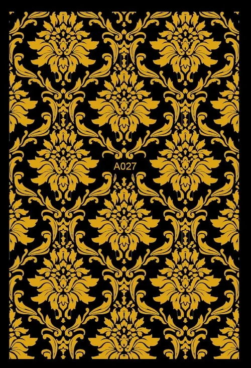 Black Wave Gold Stars White Line Nail Art Stickers Designs Manicure Sticker Back Glue Accessories for Nail Art Decoration Decals-Nail Inspo