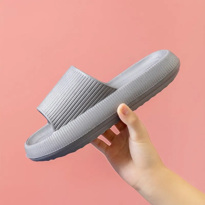 Man Women Slipper Quick-Drying Thickened Non-Slip Sandals Thick Sole House Slippers Bathroom Footwear Summer Beach Sandal