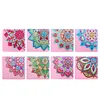8pcs DIY Rhinestones Mosaic Diamond Painting Corner Bookmark Kit