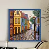 Colored Houses-14CT Stamped Cross Stitch 40*40cm/15.75*15.75in
