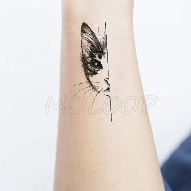 Tattoo Sticker Mermaid Little Element Small Devil Fish Jellyfish Whale Sea Animal Water Transfer Temporary Fake Body Art Tatoo