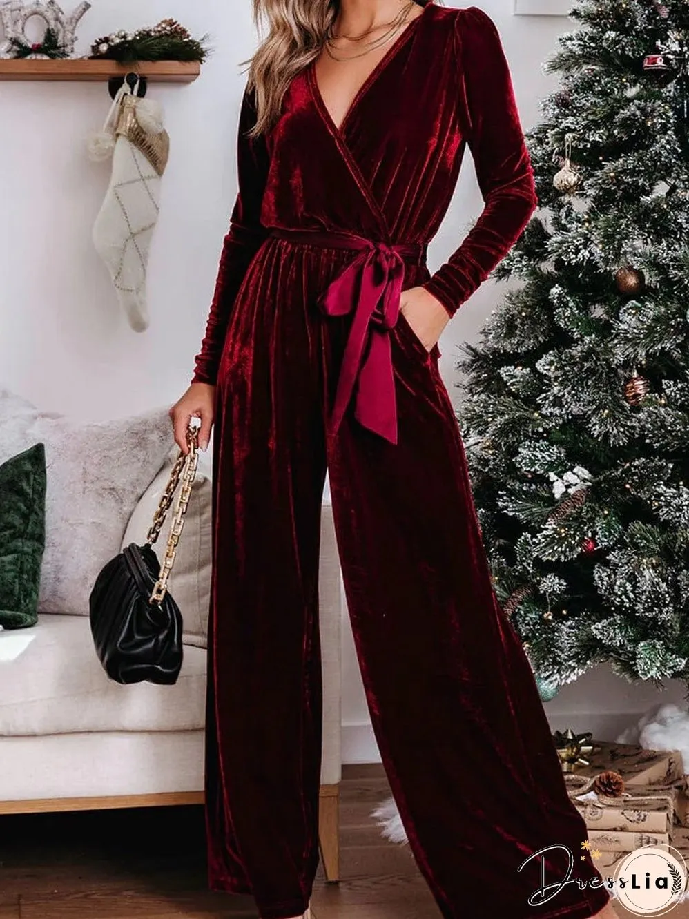 Velvet Jumpsuit: New Year's Eve Ready