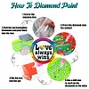 8PCS DIY Acrylic Round Diamond Painting Coasters Kits (Rainbow Symbol)