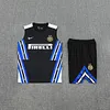 2025/2026 Inter Milan Pre-Match Training Black Vest+Shorts Football1:1 Thai Quality