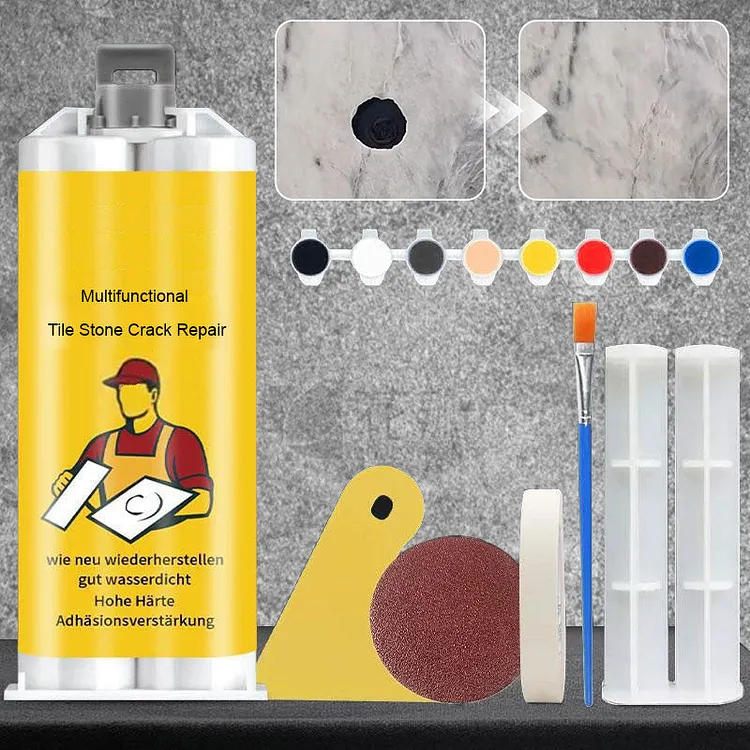 Kit multifunzionale per la riparazione di crepe su piastrelle e pietra successo