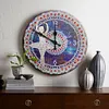  DIY Round Metal Tin Ballet Girl Diamond Painting Special Shaped  Clock Kit