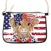 (US Local)Special Shape Highland Yak 5D DIY Diamond Painting Clutch Bag for Women Girls