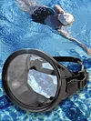 Oval Diving Mask Spearfishing Mask Anti-Fog Adjustable for Underwater Adventures
