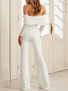 Off-The-Shoulder Long Sleeves Jumpsuits