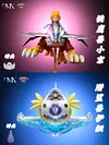 Riding Series Holsmon & Yolei Inoue & Submarimon & Cody Hida - Digimon Resin Statue - DMX Studios
