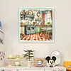 Orange Kitchen Restaurant-11CT Stamped Cross Stitch 50*50cm/19.69*19.69in