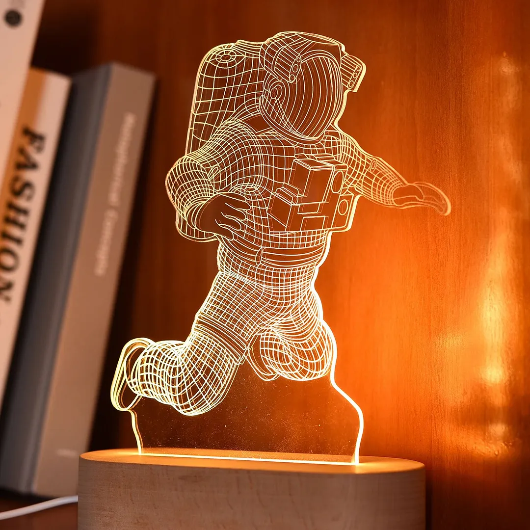 Customized Photo Frame USB Creative Wooden Base With Led Light Living Room Bedroom Decoration Custom Text Photo