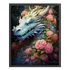 >SALE<Full Embroidery Eco-cotton Thread 11CT Print Flower Dragon Cross Stitch 50x60cm