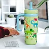 Stainless Steel Whale Fountain Tumbler with Handle Drinking Cup Creative Gift