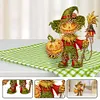 Halloween-Vogelscheuche aus Acryl (Kopf sch&uuml;tteln) &ndash; 5D-Bastelornament zum Selbermachen